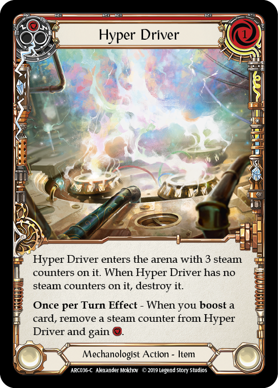 Hyper Driver [ARC036-C] (Arcane Rising) 1ère édition Rainbow Foil 