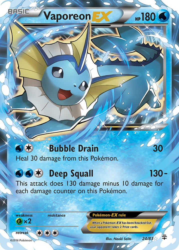 Vaporeon EX (24/83) [XY : Générations] 