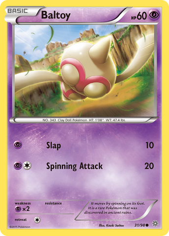 Baltoy (31/98) [XY : Origines anciennes] 