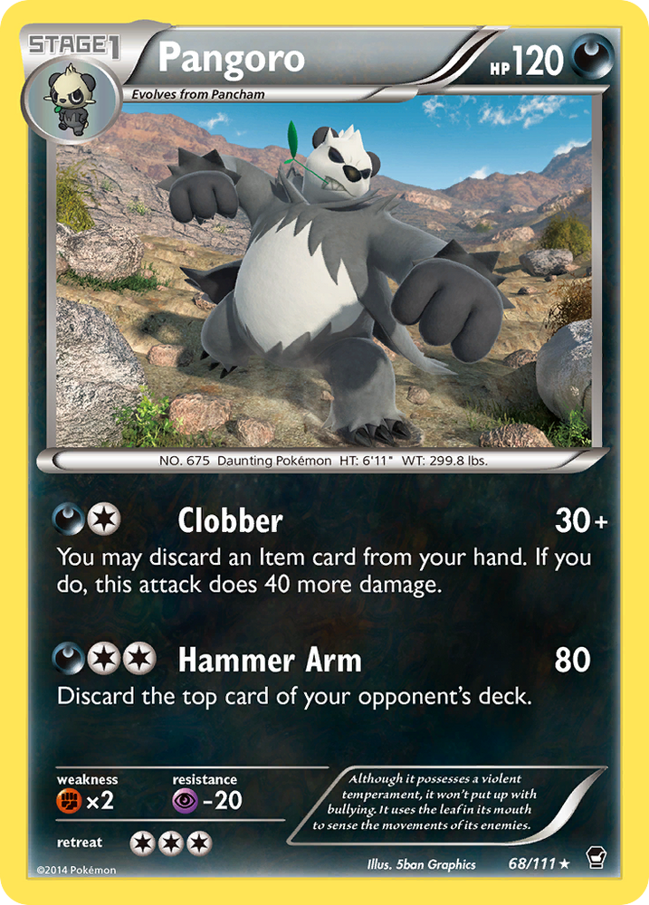 Pangoro (68/111) [XY : Poings furieux] 