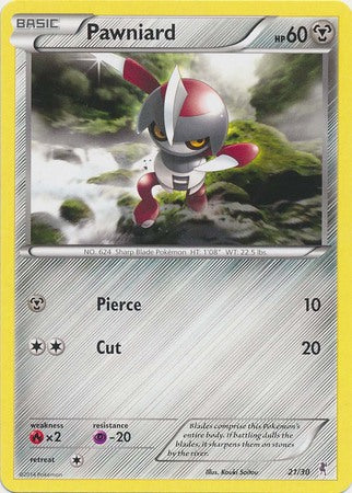 Pawniard (21/30) [XY : Kit d'entraînement 1 - Bisharp] 