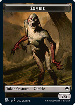 Zombie // Jeton double face Zombie Knight [Starter Commander Decks] 