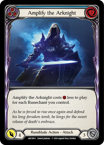 Amplify the Arknight (Bleu) [ARC096-C] (Arcane Rising) 1ère édition Rainbow Foil 