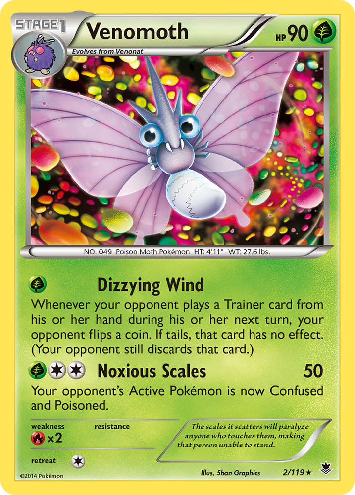 Venomoth (2/119) [XY : Forces fantômes] 