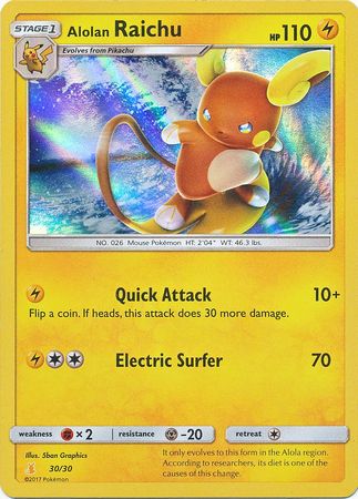 Alolan Raichu (30/30) [Soleil et Lune : Kit d'entraînement - Alolan Raichu] 