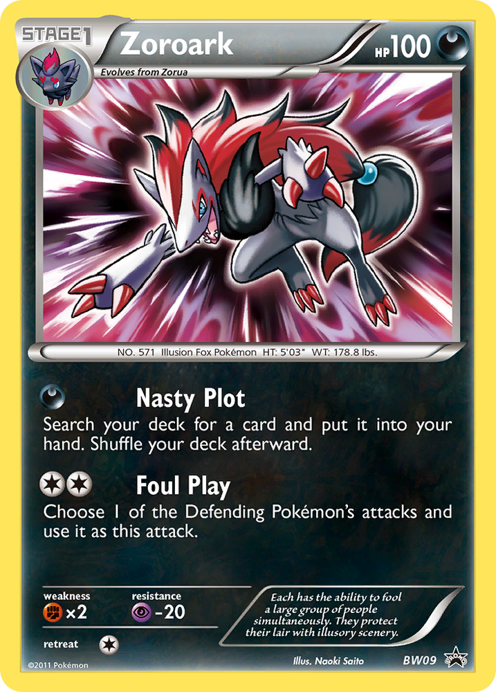 Zoroark (BW09) [Noir et blanc : promotions Black Star] 