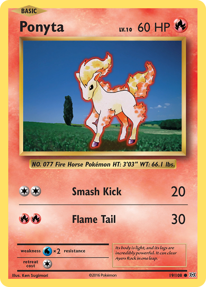 Ponyta (19/108) [XY : Évolutions] 