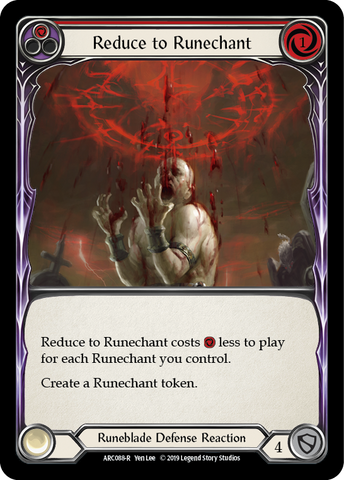 Réduire à Runechant (Rouge) [ARC088-R] (Arcane Rising) 1ère édition Rainbow Foil 