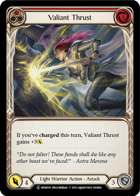 Valiant Thrust (Rouge) [U-MON039] (Monarch Unlimited) Illimité Normal 