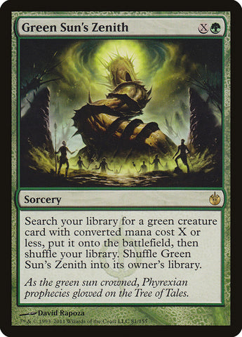 Zénith du Soleil Vert [Mirrodin assiégé] 