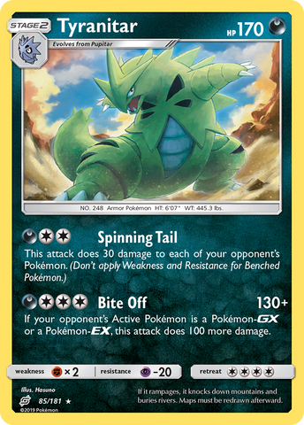 Tyranitar (85/181) [Soleil et Lune : Faites équipe] 