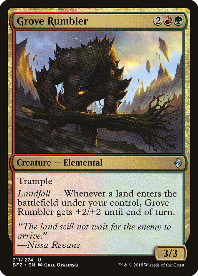 Grove Rumbler [Bataille pour Zendikar] 