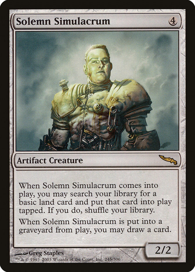 Simulacre solennel [Mirrodin] 