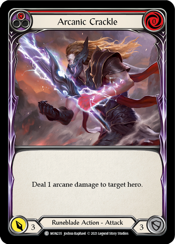 Arcanic Crackle (Rouge) [MON235-RF] (Monarch) 1ère édition Rainbow Foil 