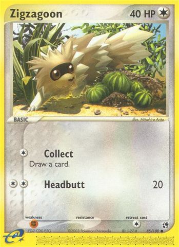 Zigzagoon (85/100) [EX : Tempête de sable] 