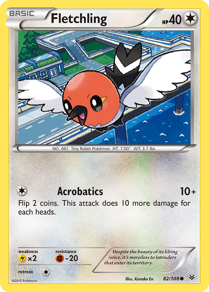 Fletchling (82/108) [XY : Ciel rugissant] 