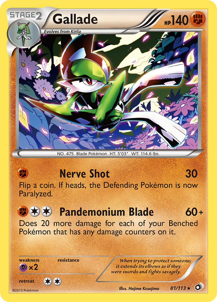 Gallade (81/113) [Noir &amp; Blanc : Trésors Légendaires] 