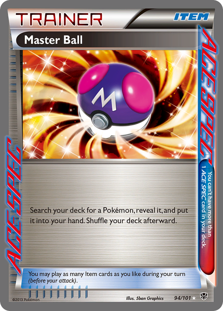 Master Ball (94/101) [Noir et blanc : explosion de plasma] 