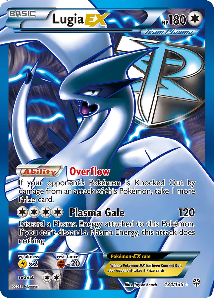 Lugia EX (134/135) [Black & White: Plasma Storm]