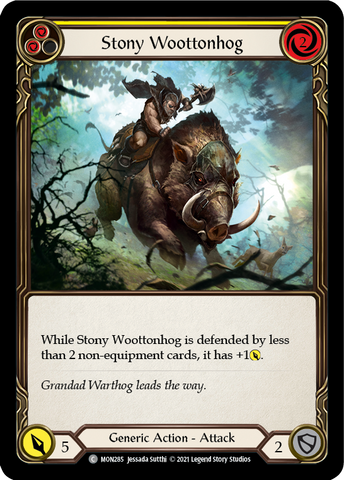 Stony Woottonhog (Jaune) [MON285-RF] (Monarch) 1ère édition Rainbow Foil 