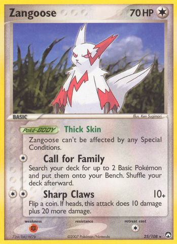 Zangoose (25/108) [EX : Gardiens du pouvoir] 