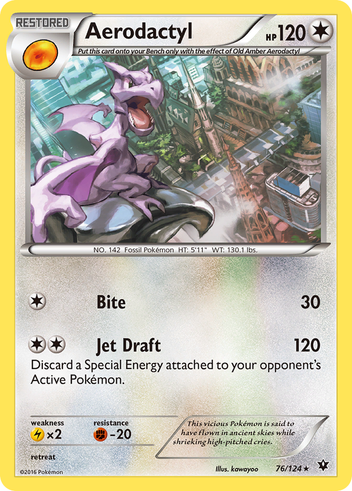 Aérodactyle (76/124) [XY : Fates Collide] 