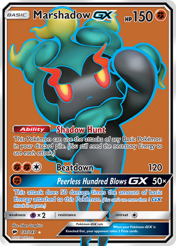 Marshadow GX (137/147) [Soleil et Lune : Ombres brûlantes] 