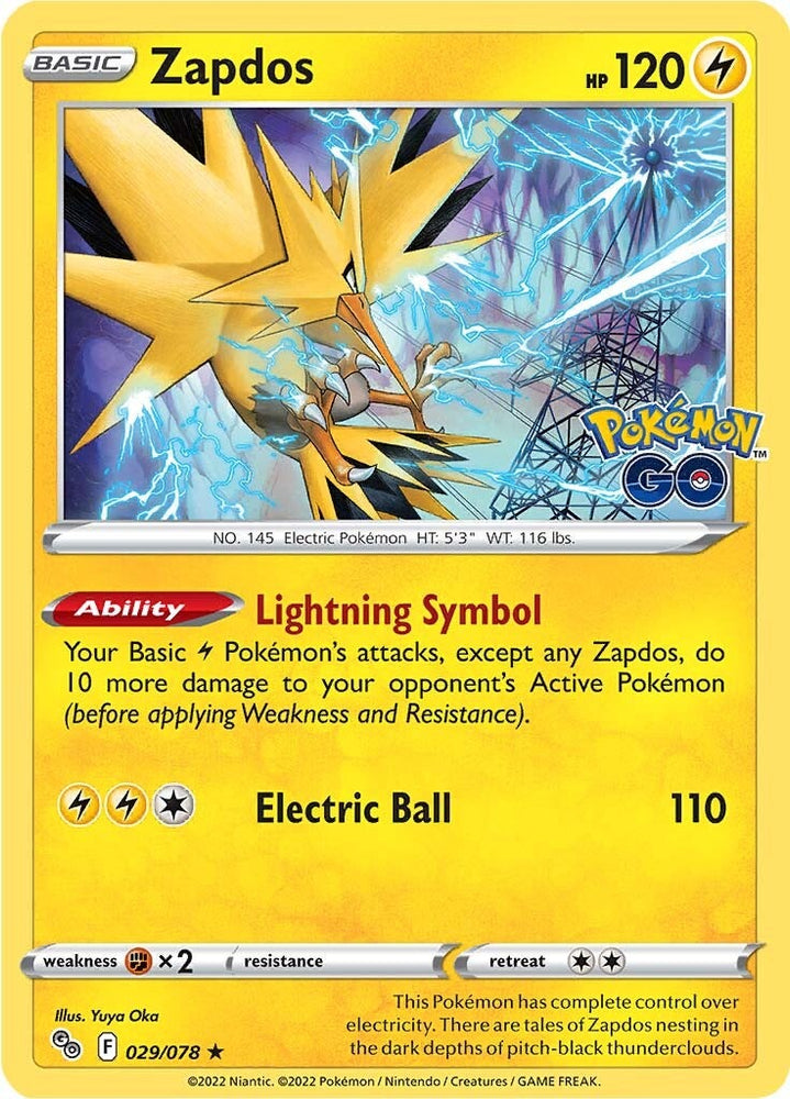 Zapdos (029/078) [Pokémon GO] 