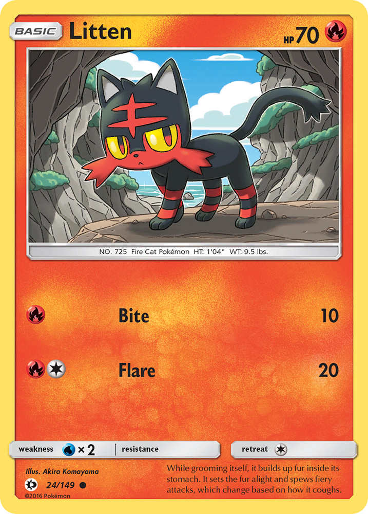 Litten (24/149) [Soleil et Lune : Ensemble de base] 