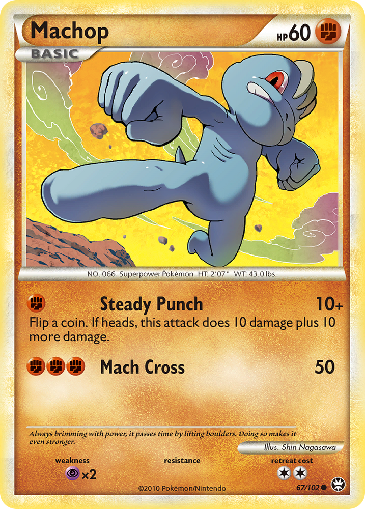 Machop (67/102) [HeartGold &amp; SoulSilver : Triomphant] 