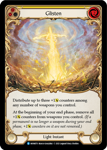 Glisten (Jaune) [MON070-RF] (Monarch) 1ère édition Rainbow Foil 