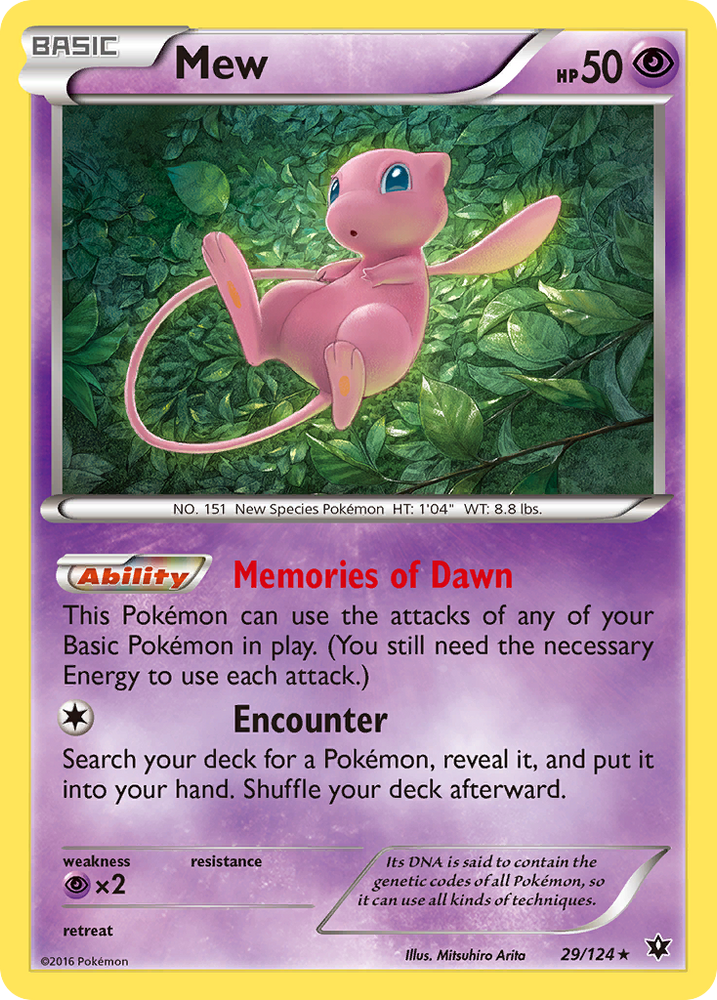 Mew (29/124) [XY : Les destins entrent en collision] 