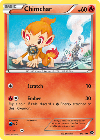 Chimchar (18/114) [XY : Siège à vapeur] 