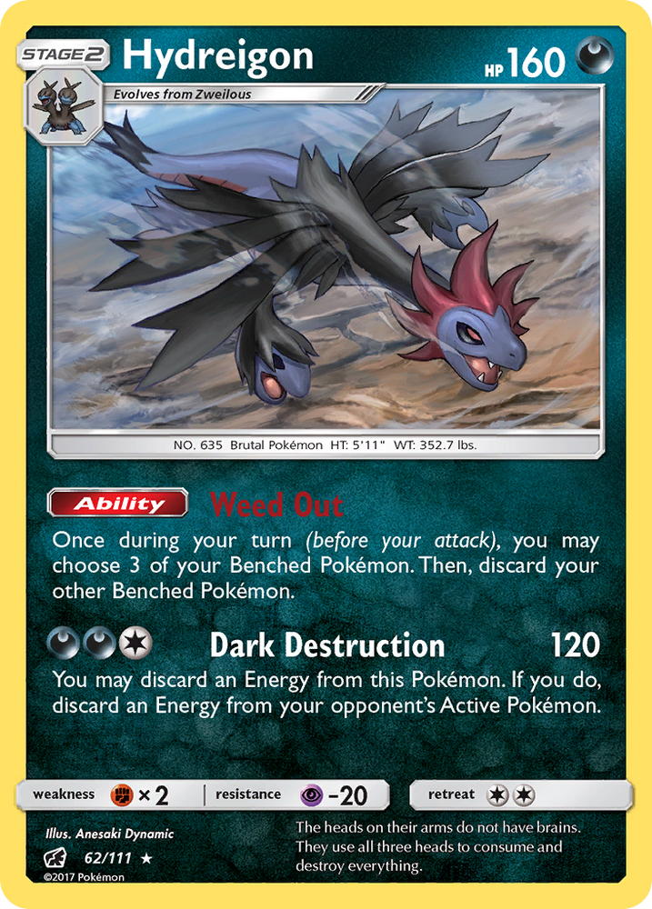 Hydreigon (62/111) [Soleil et Lune : Invasion pourpre] 