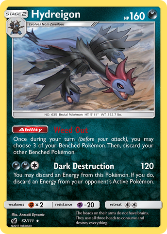 Hydreigon (62/111) [Soleil et Lune : Invasion pourpre] 