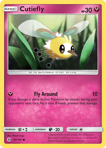 Cutiefly (92/149) [Soleil et Lune : ensemble de base] 