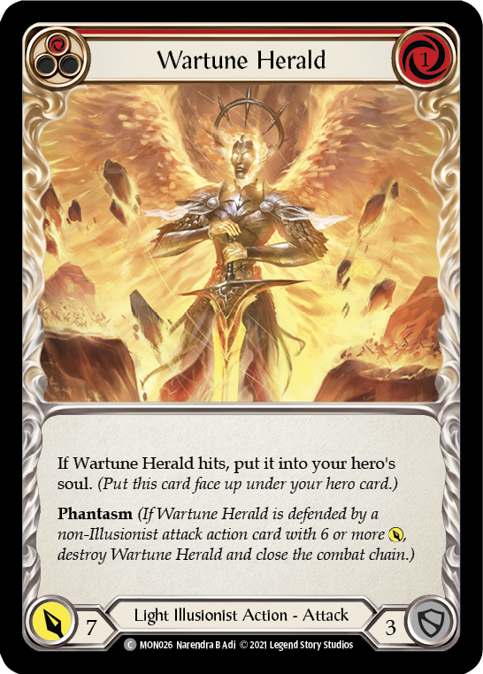 Wartune Herald (Rouge) [MON026-RF] (Monarch) 1ère édition Rainbow Foil 