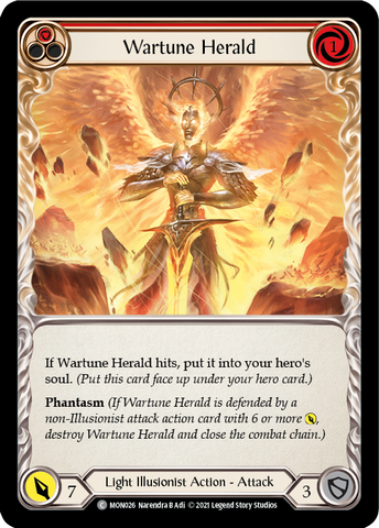 Wartune Herald (Rouge) [MON026-RF] (Monarch) 1ère édition Rainbow Foil 