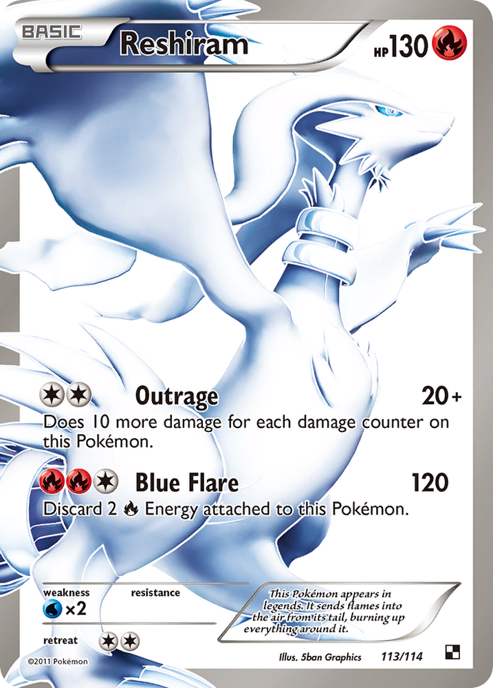 Reshiram (113/114) [Noir et blanc : ensemble de base] 