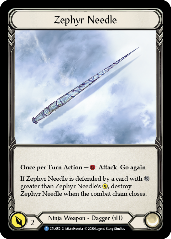 Zephyr Needle [CRU052] (Crucible of War) 1ère édition Cold Foil 