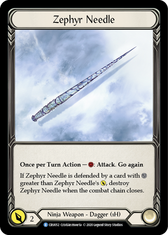 Zephyr Needle [CRU052] (Crucible of War) 1ère édition Cold Foil 