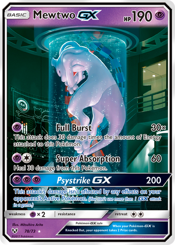 Mewtwo GX (78/73) [Soleil et Lune : Légendes brillantes] 