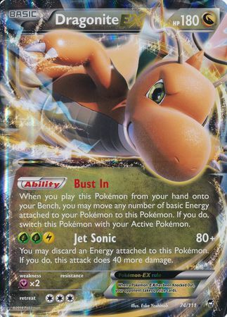 Dragonite EX (74/111) (carte géante) [XY : Furious Fists] 