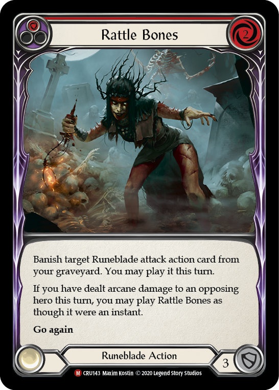 Rattle Bones [CRU143] (Crucible of War) 1ère édition Rainbow Foil 