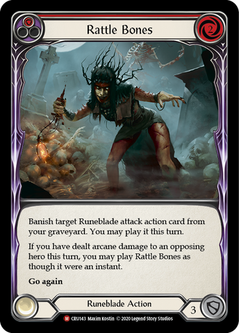 Rattle Bones [CRU143] (Crucible of War) 1ère édition Rainbow Foil 