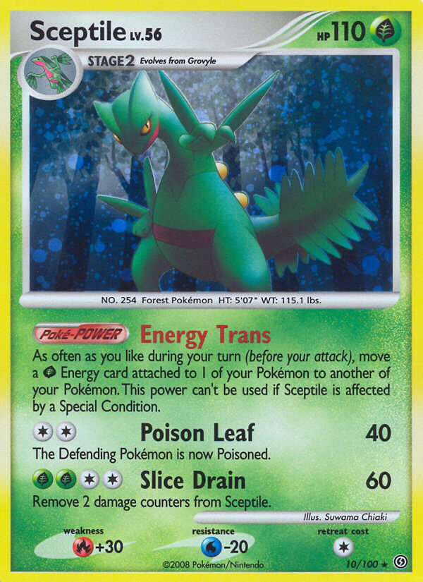 Sceptile (10/100) (Theme Deck Exclusive) [Diamond & Pearl: Stormfront]