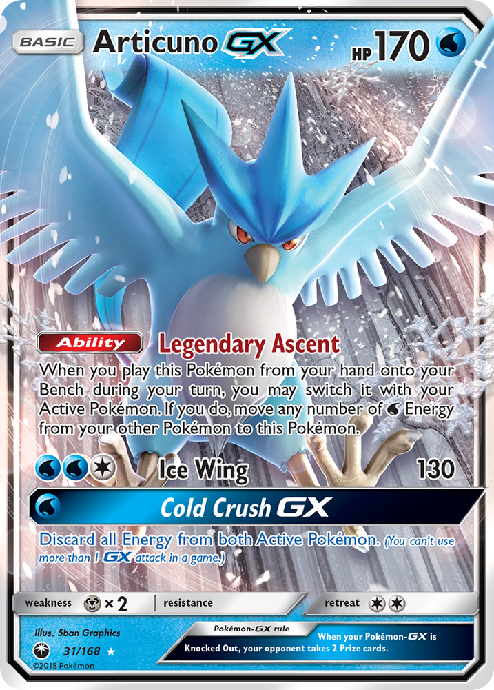 Articuno GX (31/168) [Soleil et Lune : Tempête céleste] 