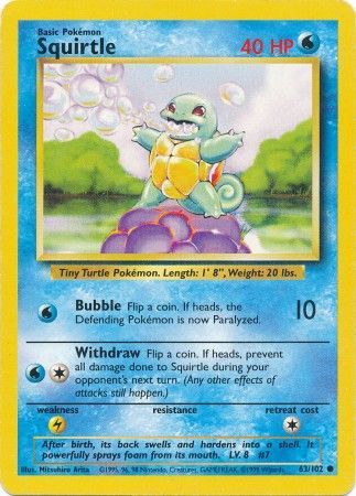 Squirtle (63/102) [Ensemble de base illimité] 