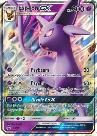 Espeon GX (SM35) (carte Jumbo) [Soleil et Lune : Black Star Promos] 