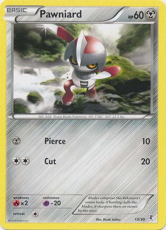 Pawniard (13/30) [XY : Kit d'entraînement 1 - Bisharp] 